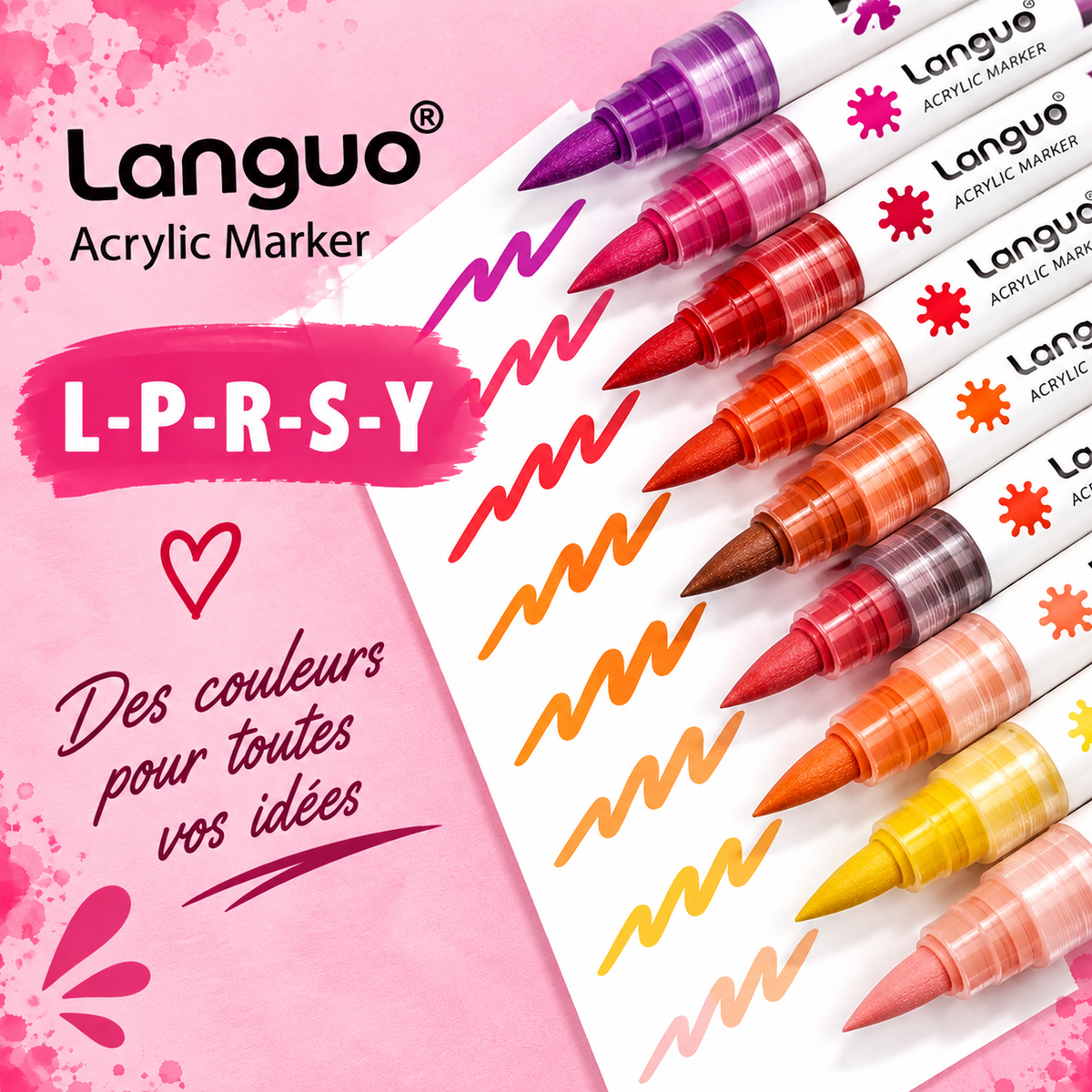 Languo brush à l'unité L-P-R-S-Y