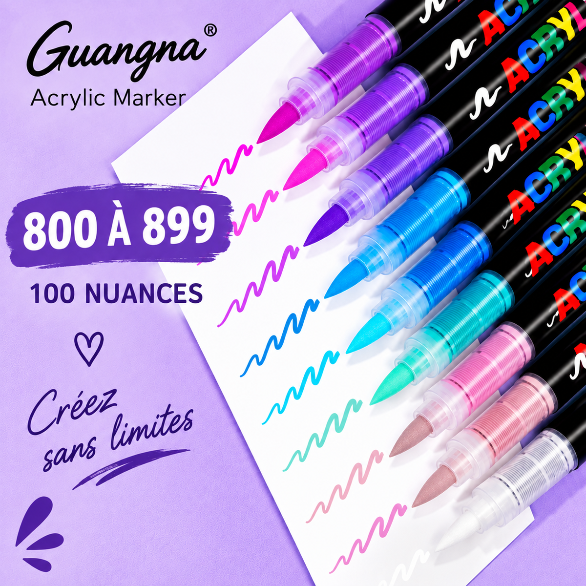 Guangna brush à l'unité de 800 à 899