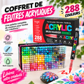 Coffret Guangna Brush – 288 feutres acryliques