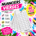 Nuanciers vierges pour feutres Languo