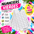Nuanciers vierges pour feutres Guangna